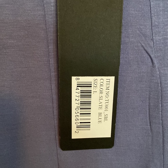 ๐YELETE: Asymmetrical Tunic- Slate Blue Size L - Picture 5 of 7